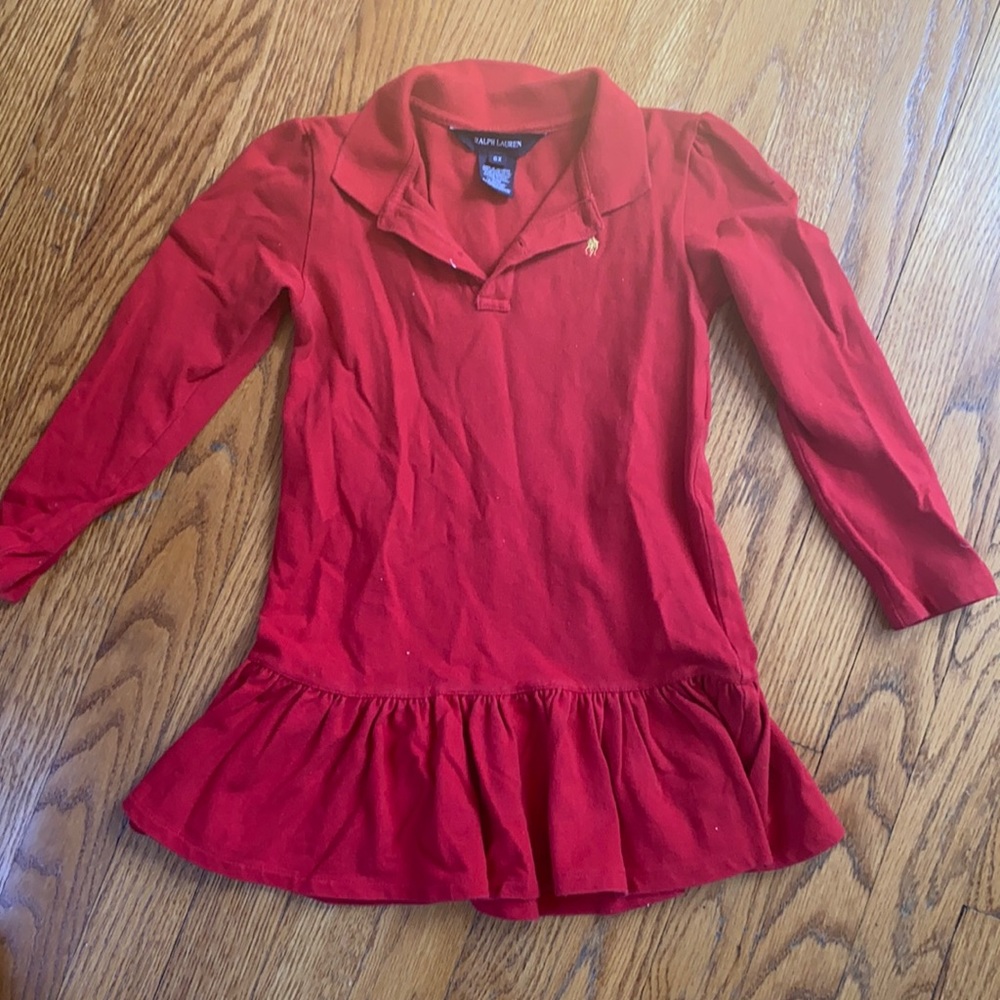 Ralph Lauren Collard Long Sleeve Polo Dress